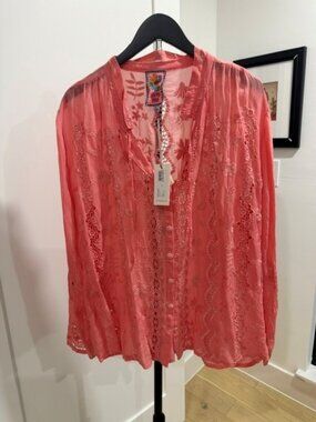 Johnny Was Irini Blouse in XL - NWT